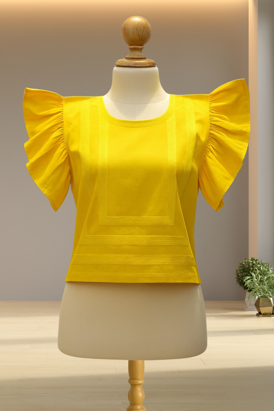 Blusa Leticia de cadenilla Amarilla