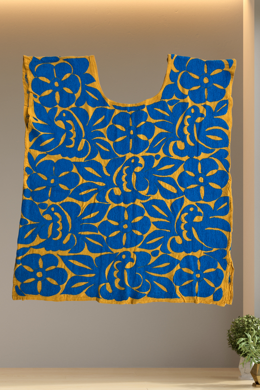 Blusa Jalapa de Díaz azul– Mediana