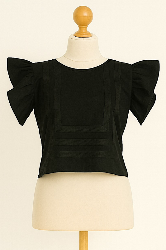 Blusa Leticia de cadenilla negro