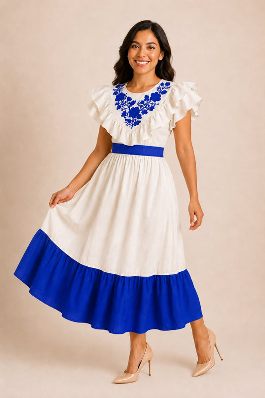Vestido Eréndira azul