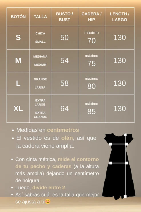 Vestido Yolanda Muñequitas caqui