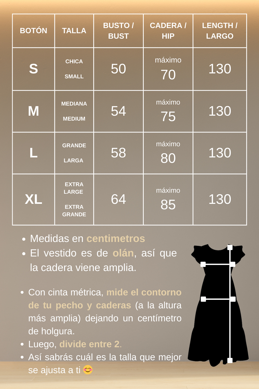 Vestido Yolanda Muñequitas Negro