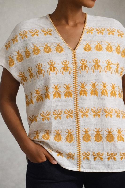 Huipil corto Cotzocón mod9004