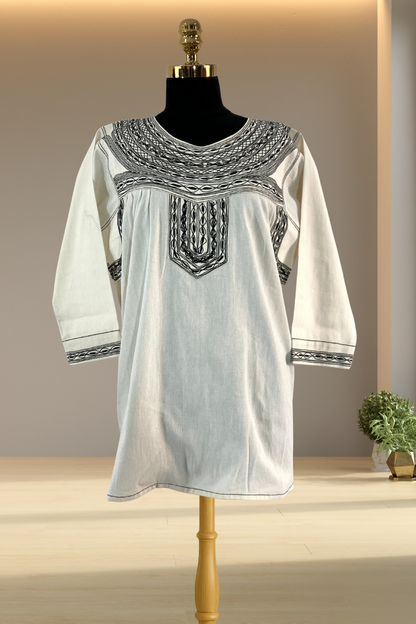 Blusa Alotepec blanca