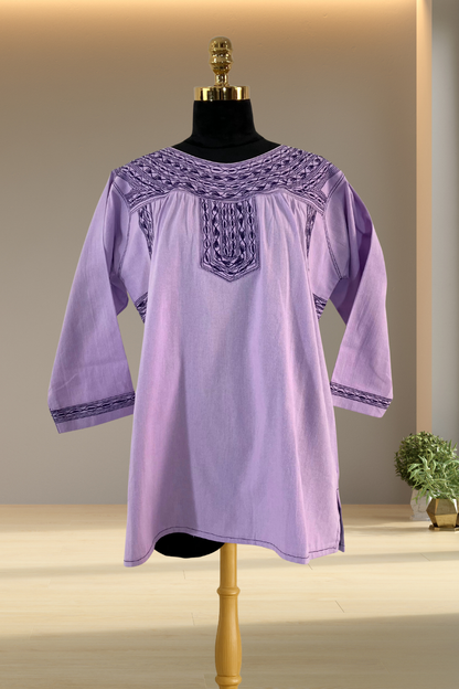 Blusa Alotepec lila