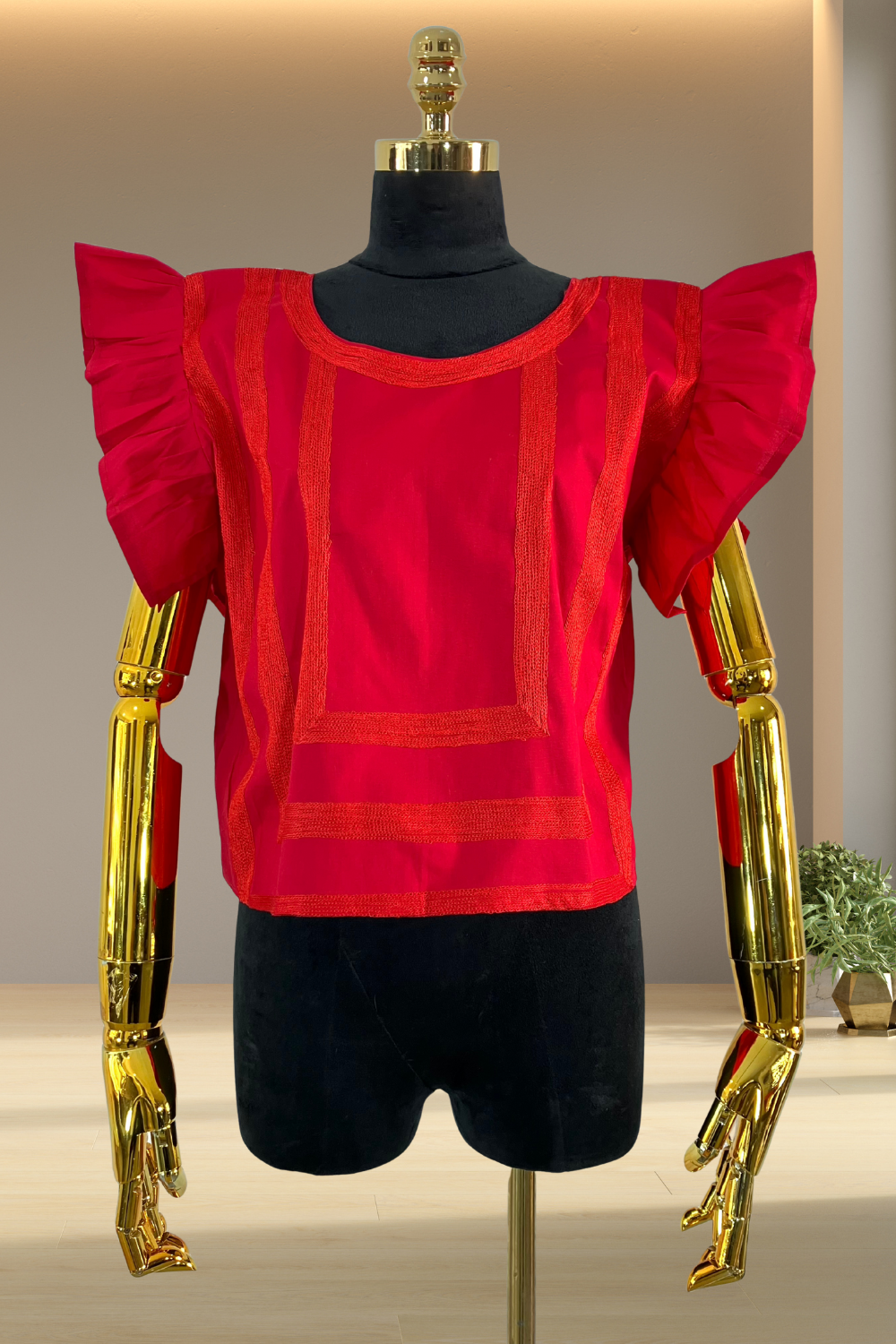 Leticia de cadenilla roja