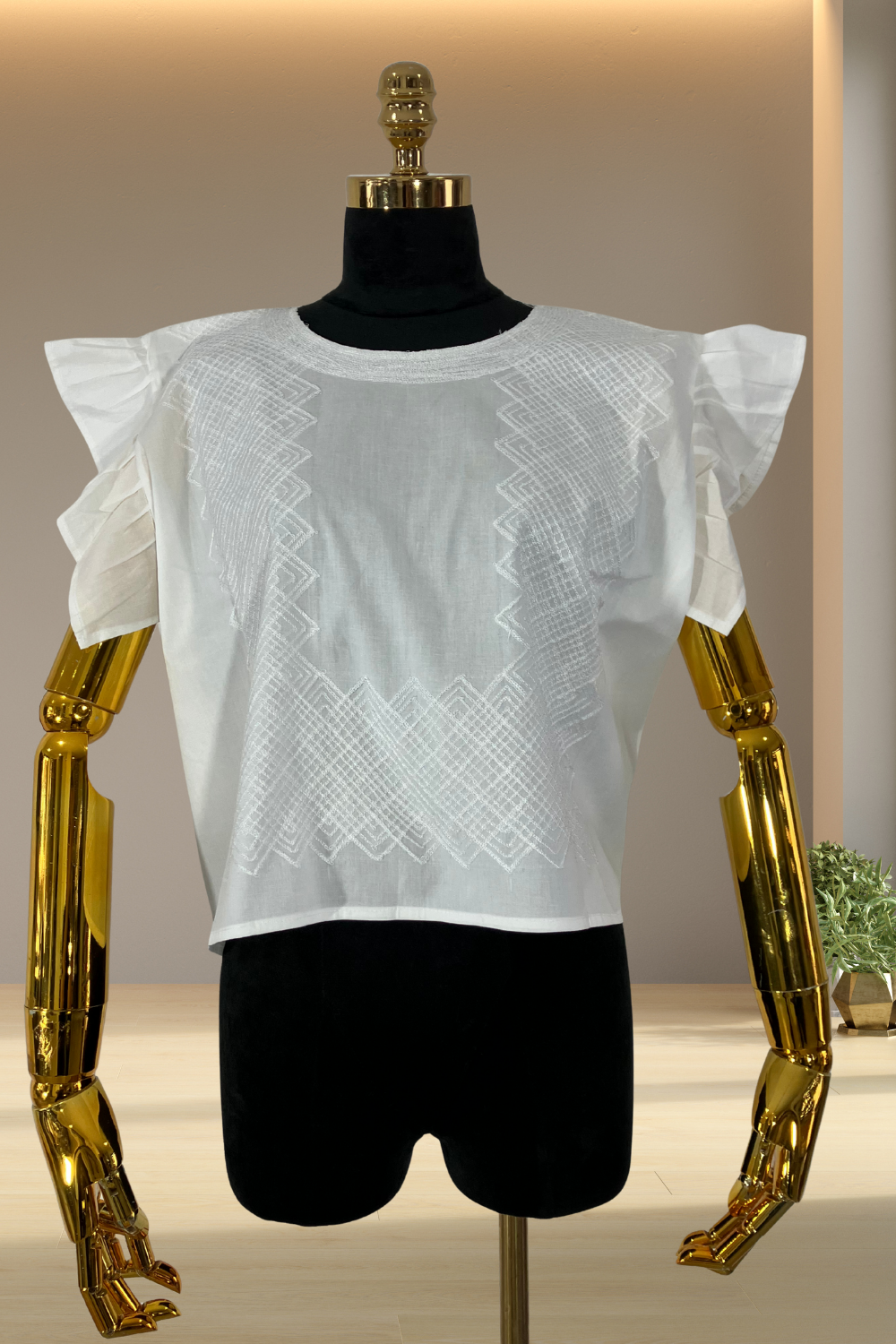 Leticia de cadenilla blanco