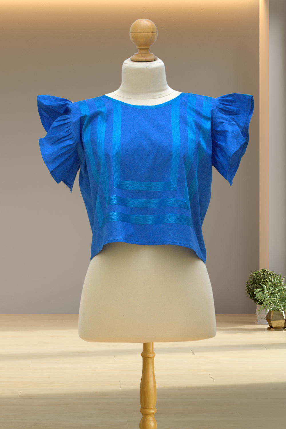 Blusa Leticia de cadenilla Azul
