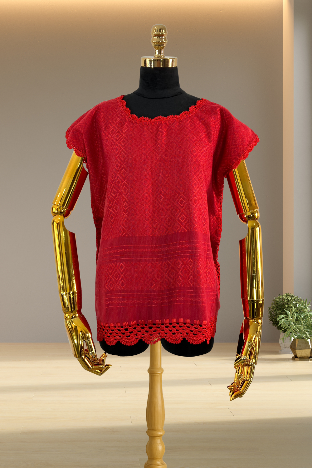 Blusa de Telar Zanda Roja