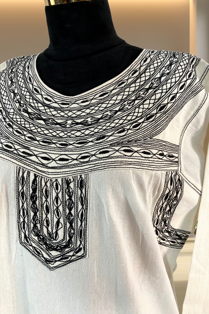 Blusa Alotepec blanca