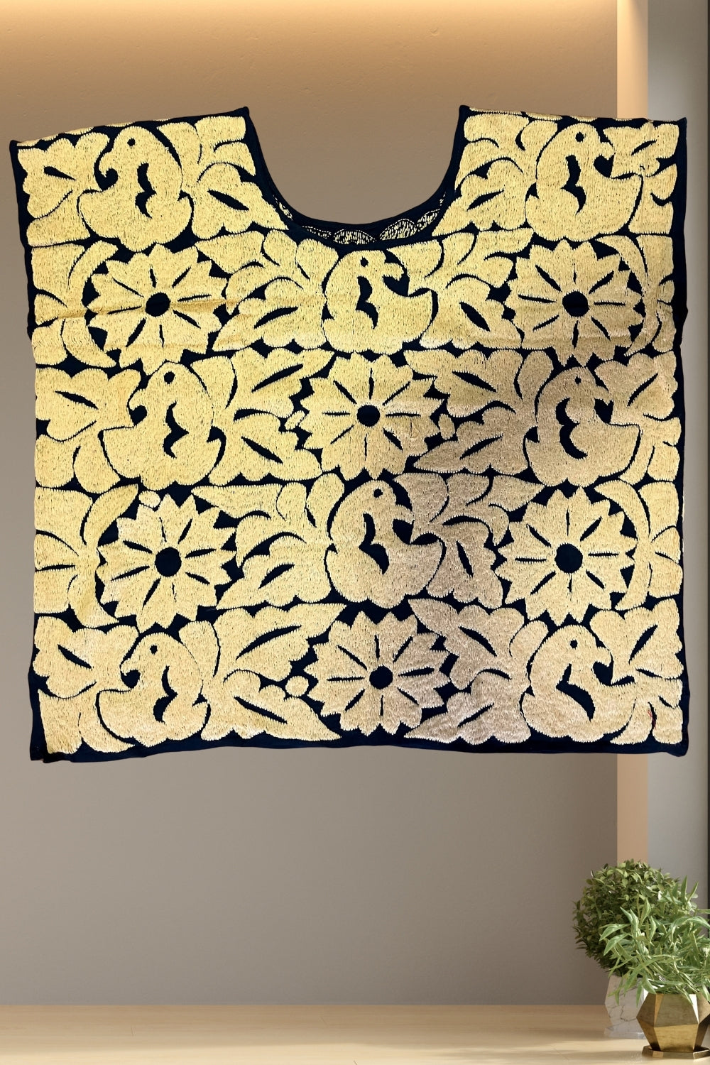 Blusa Jalapa de Díaz amarillo – Extra Grande