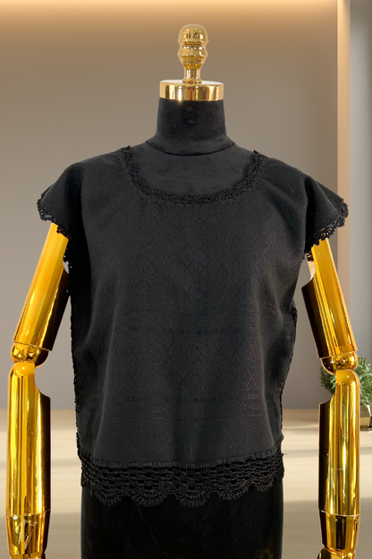 Blusa de Telar Zanda Negra
