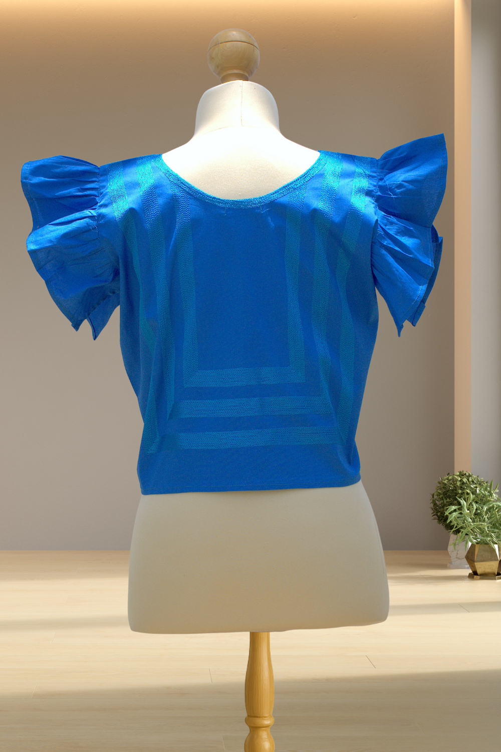 Blusa Leticia de cadenilla Azul