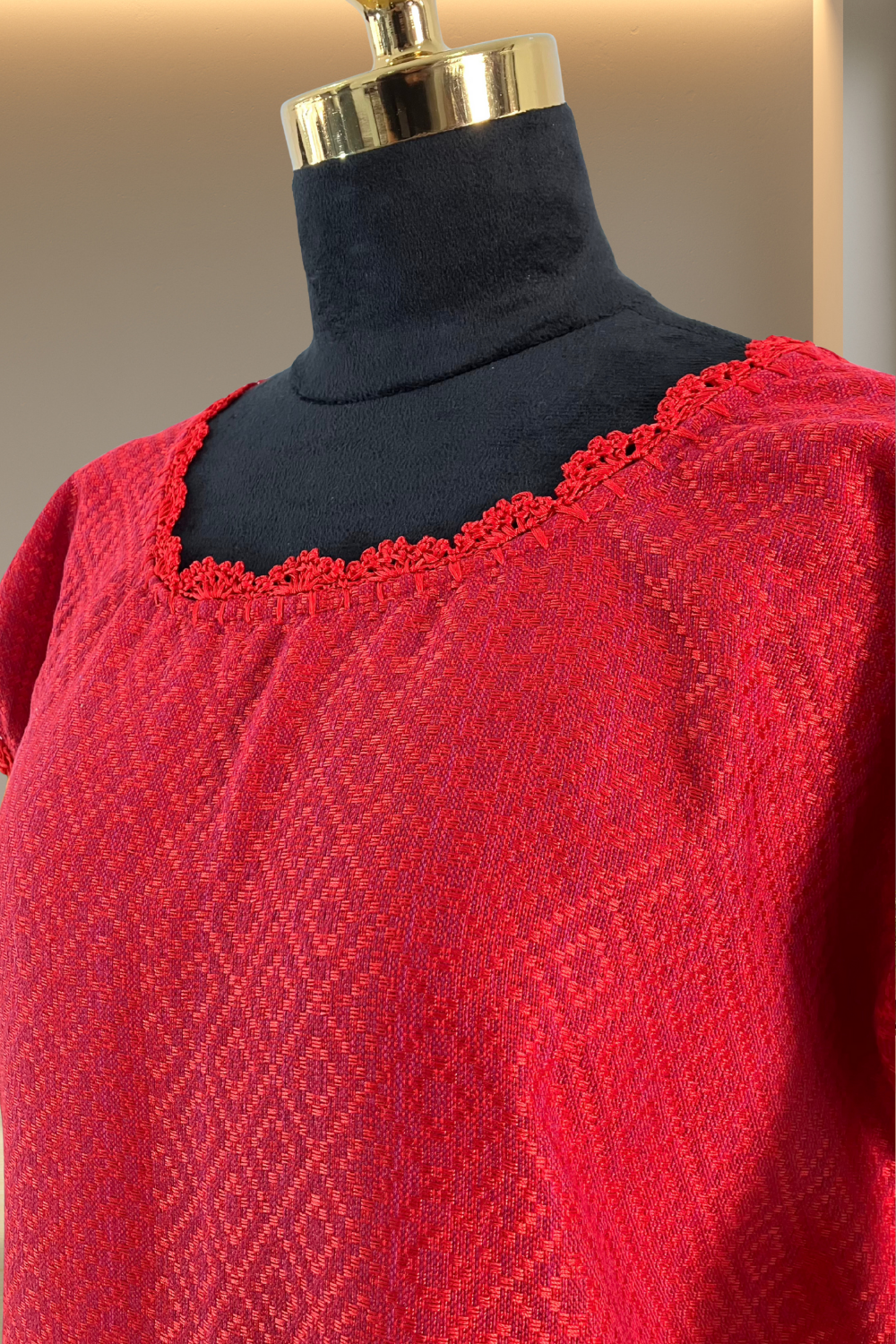 Blusa de Telar Zanda Roja