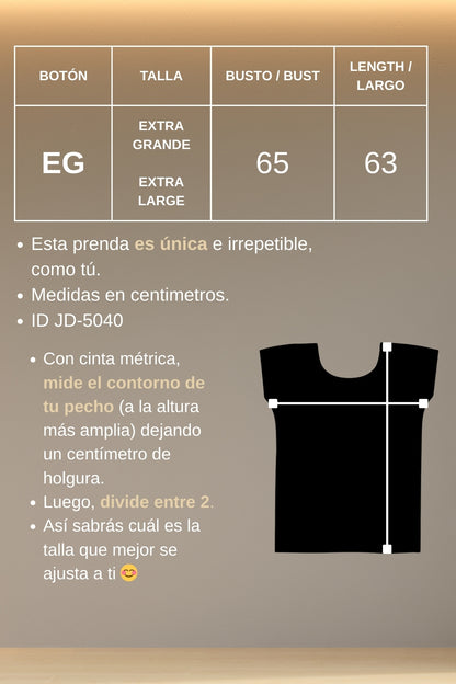 Blusa Jalapa de Díaz amarillo – Extra Grande