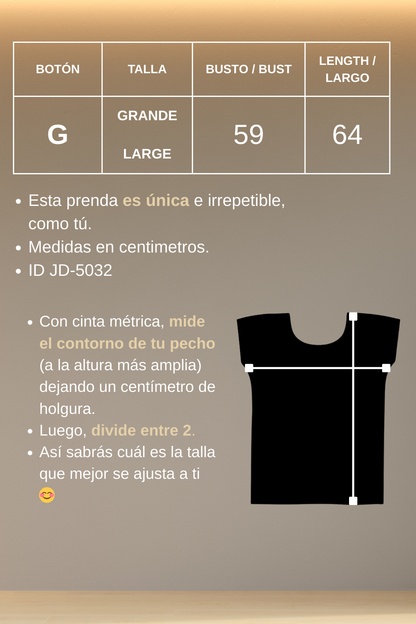 Blusa Jalapa de Díaz gris – Grande