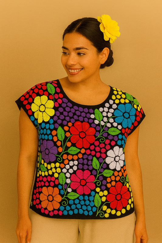 Blusa Jalapa de Díaz multicolor – Mediana