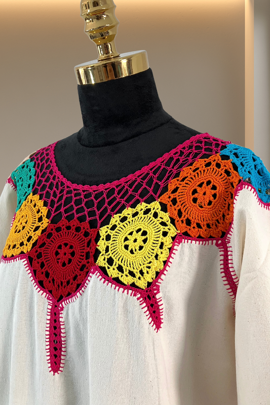 Blusa Elda girasoles multicolor