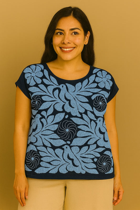 Blusa Jalapa de Díaz gris – Grande