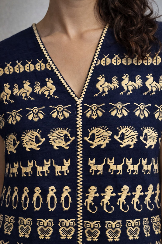 Huipil corto Cotzocón mod9007