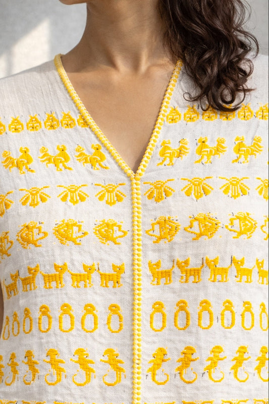 Huipil corto Cotzocón mod9008