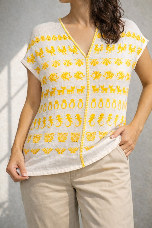 Huipil corto Cotzocón mod9008