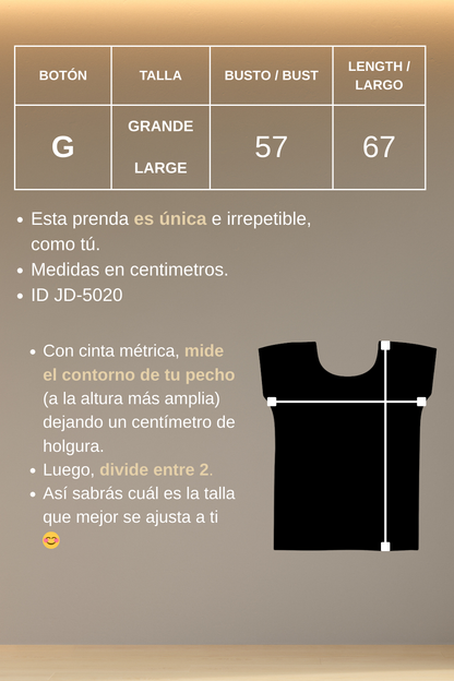 Blusa Jalapa de Díaz multicolor– Grande