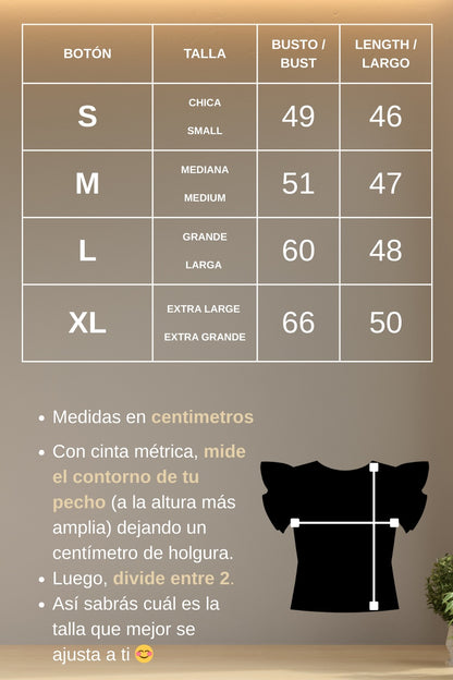 Blusa Leticia de cadenilla Amarilla