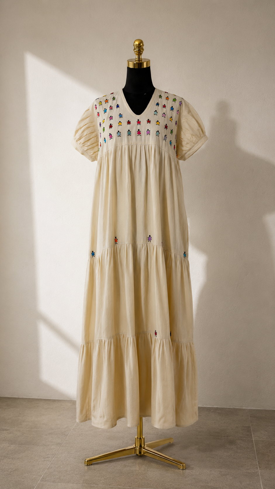 Vestido Yolanda 2 Muñequitas caqui
