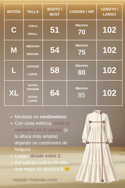 Vestido Yolanda corto Muñequitas Negro