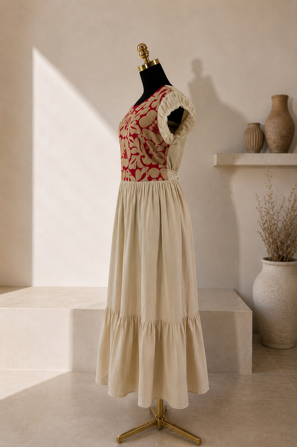 Vestido Felicitas beige