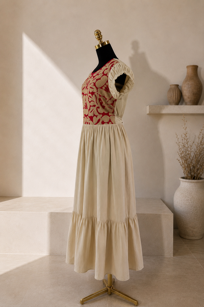 Vestido Felicitas beige