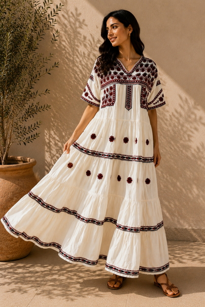 Vestido largo Tlahuitoltepec