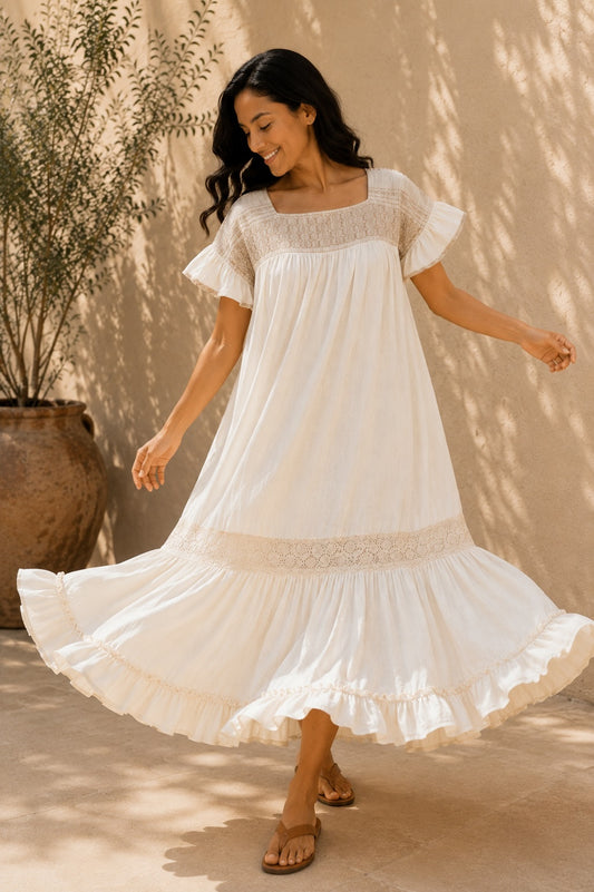 Vestido Elena blanco