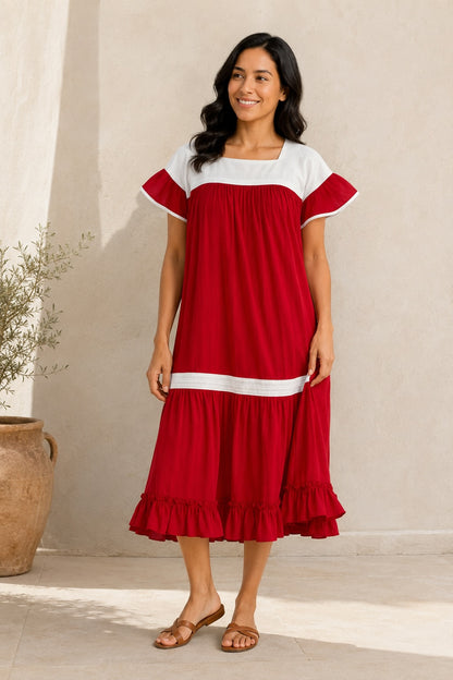 Vestido Elena rojo