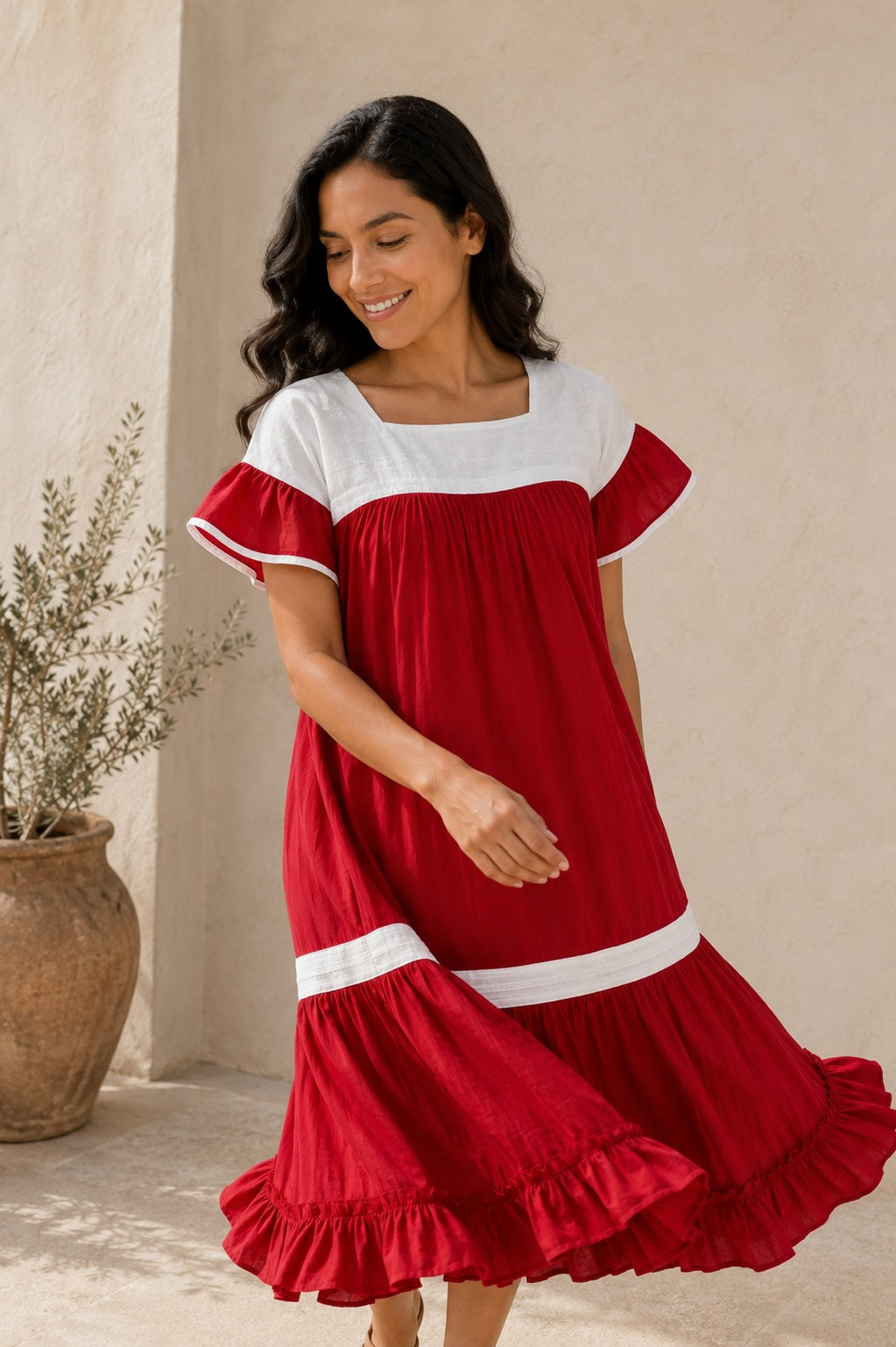 Vestido Elena rojo