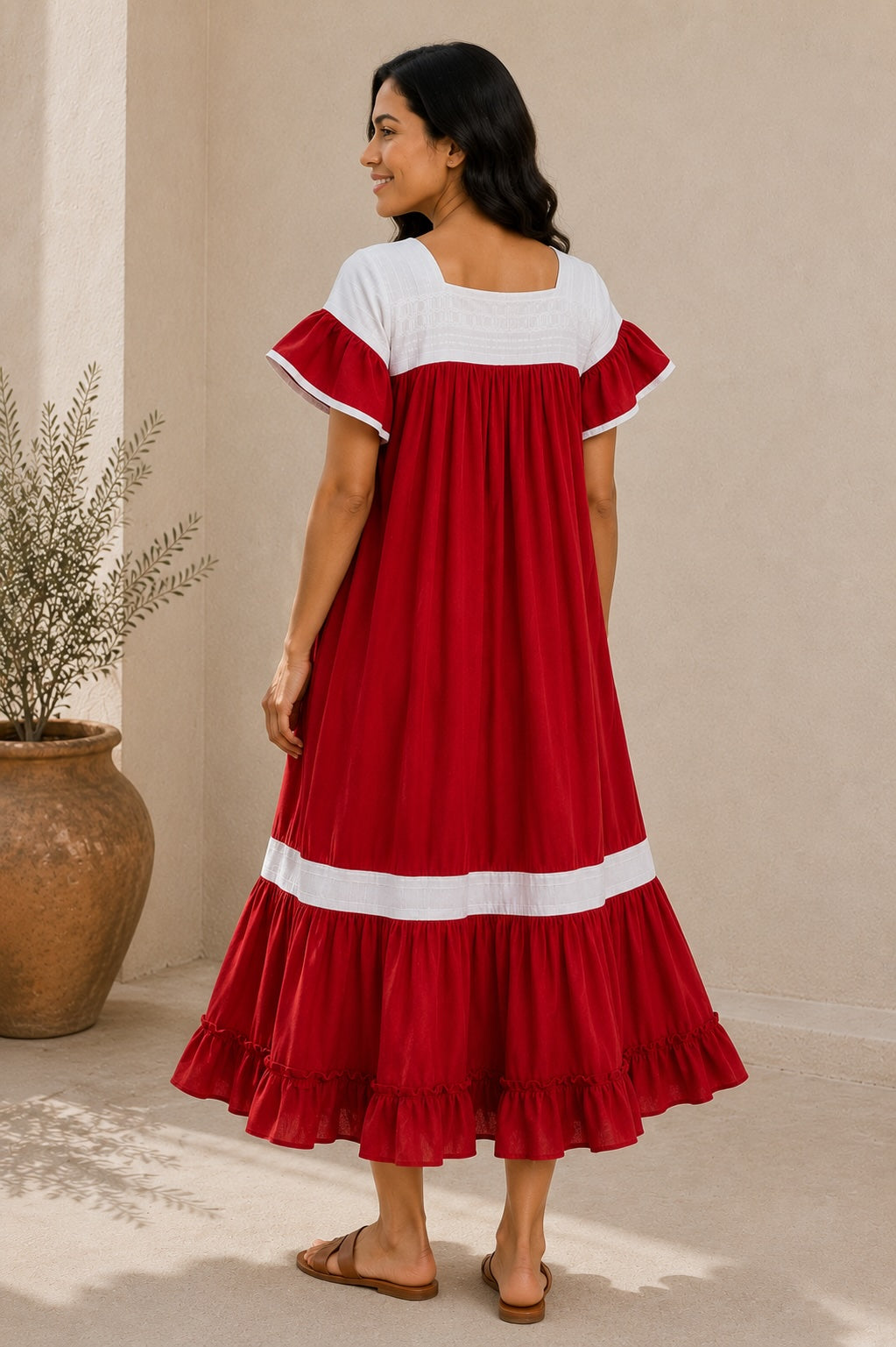 Vestido Elena rojo