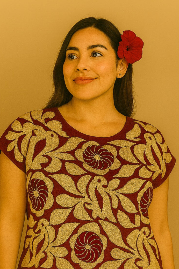 Blusa Jalapa de Díaz beige – Grande