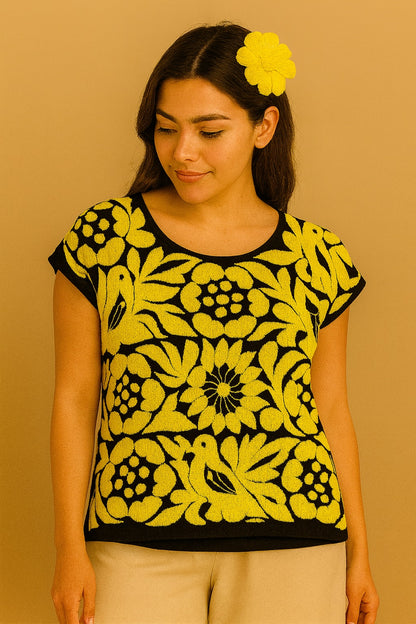 Blusa Jalapa de Díaz amarillo – Mediana mod5017