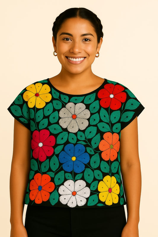 Blusa Jalapa de Díaz multicolor – Chica