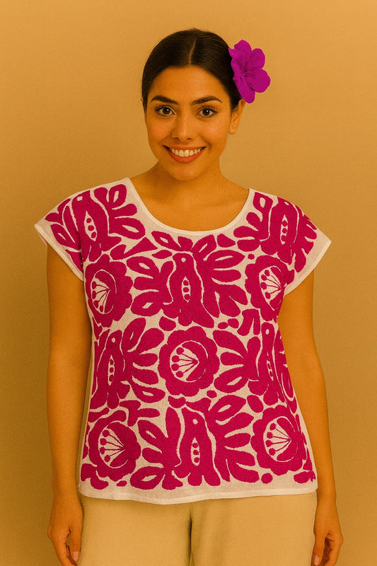 Blusa Jalapa de Díaz morado – Grande