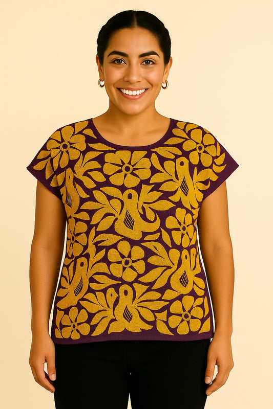 Blusa Jalapa de Díaz amarilla – Chica