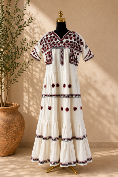 Vestido largo Tlahuitoltepec