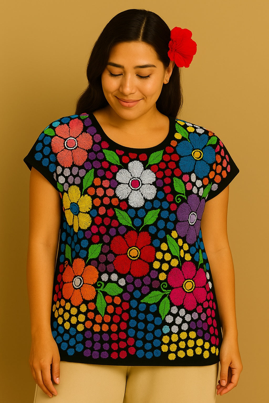 Blusa Jalapa de Díaz multicolor – Mediana
