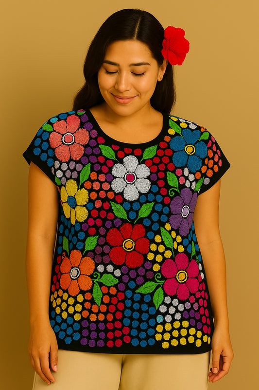 Blusa Jalapa de Díaz multicolor – Mediana