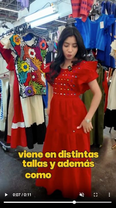 Vestido Yolanda Muñequitas Rojo