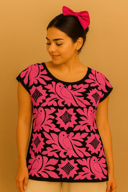 Blusa Jalapa de Díaz rosa – Grande mod5019