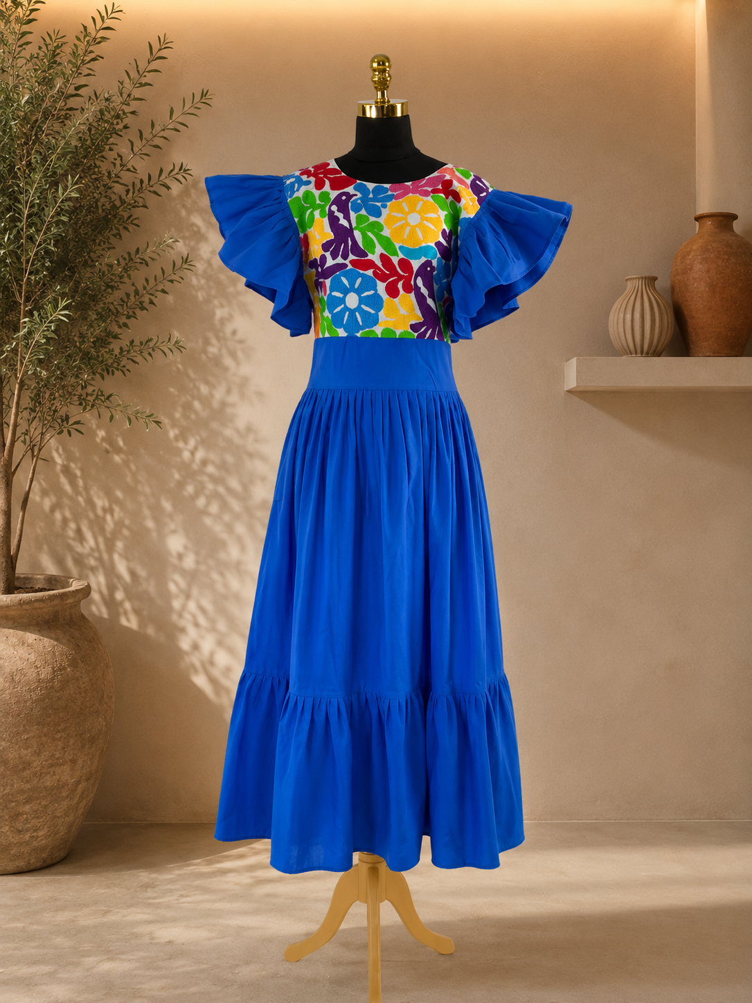 Vestido Felicitas azul