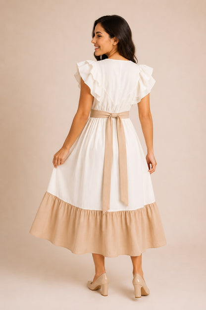 Vestido Morena beige